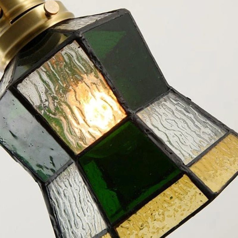 Tiffany Vintage Metallo Vetro Lampade a Sospensione Soggiorno Camera da letto