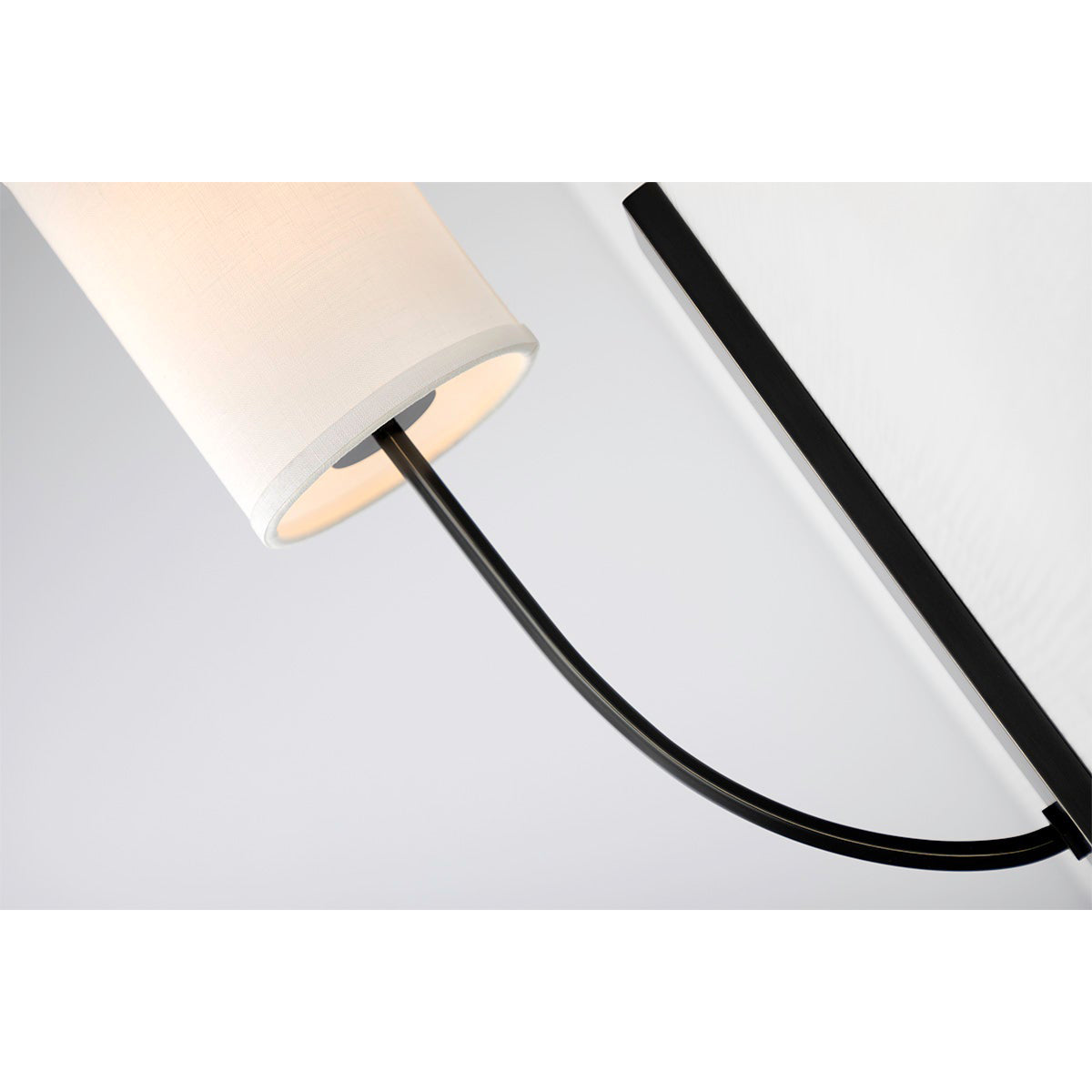 Slate Modern Minimalist Metal Fabric Wall Lamp - Lamp Copper