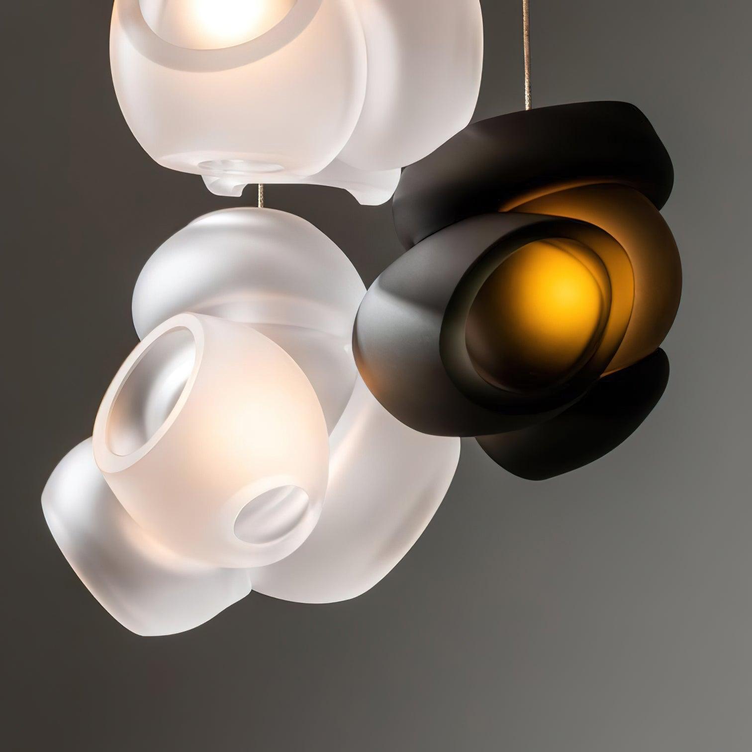 Zamarir Bubbles Cluster Metal Glass Pendant Light - Blowlighting