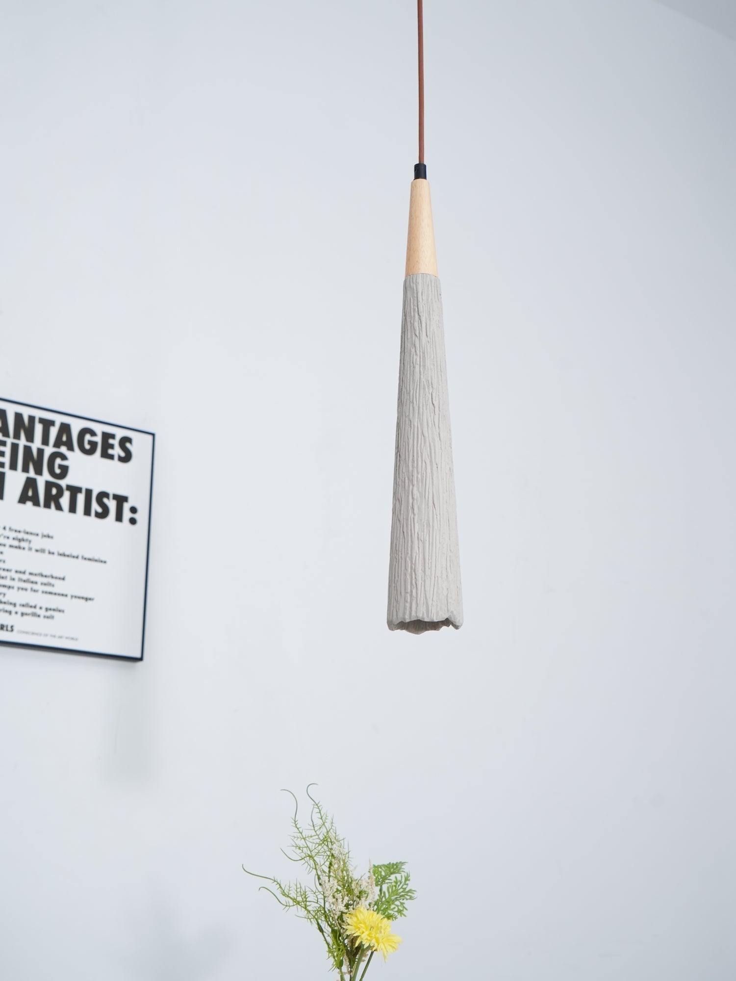 Concrete Pleated Pendant Lamp - Blowlighting