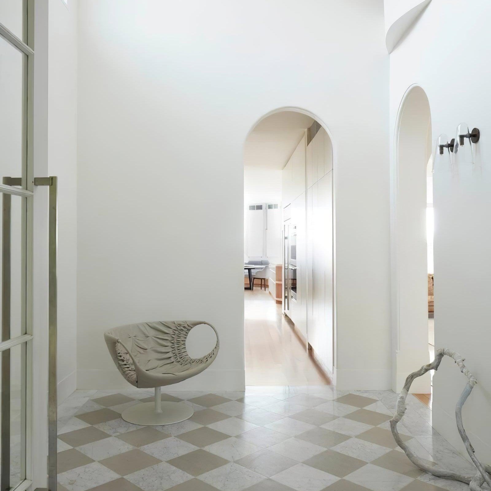 Yoke Modern Minimalist Metal Glass Wall Lamp - Lamp Copper