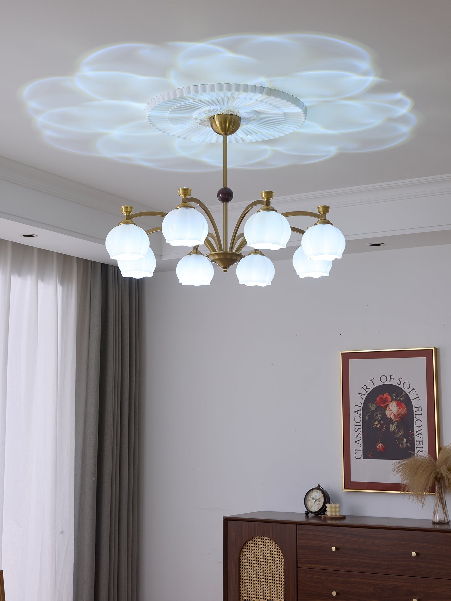 Corinne Arc Chandelier - Blowlighting
