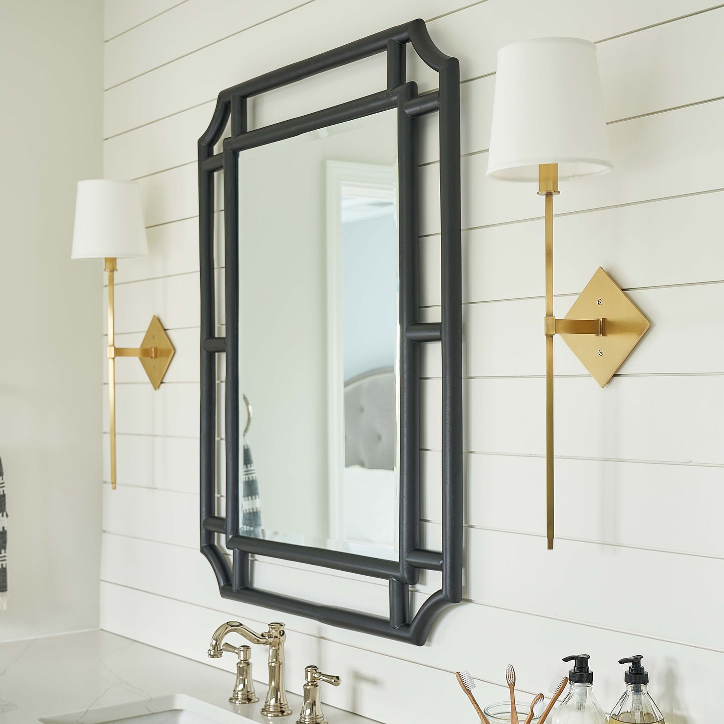 Kismet Modern Minimalist Brass Metal Fabric Wall Lamp - Lamp Copper