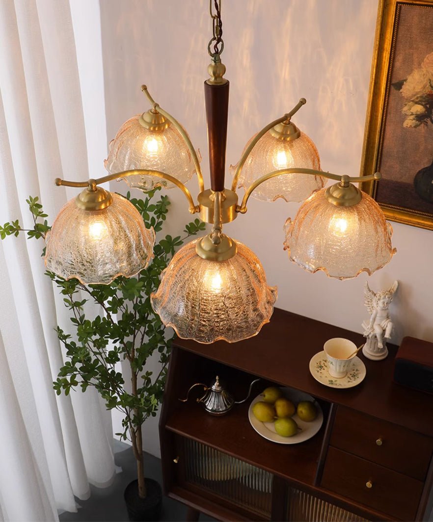 Orchid Vintage Glass Chandelier - Blowlighting