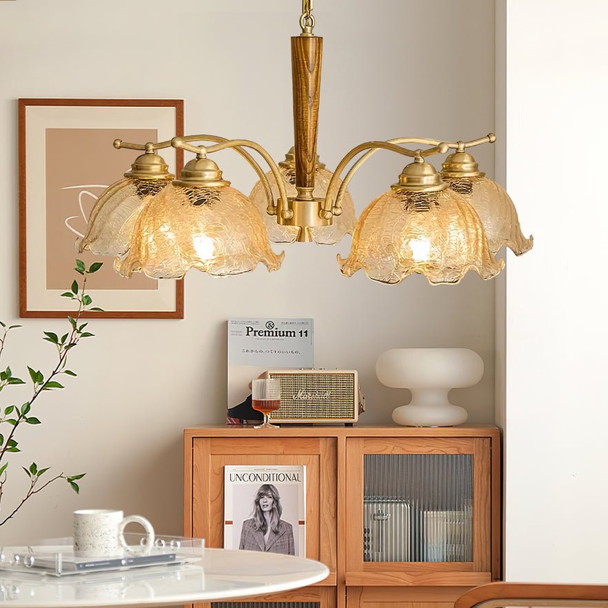 Orchid Vintage Glass Chandelier - Blowlighting