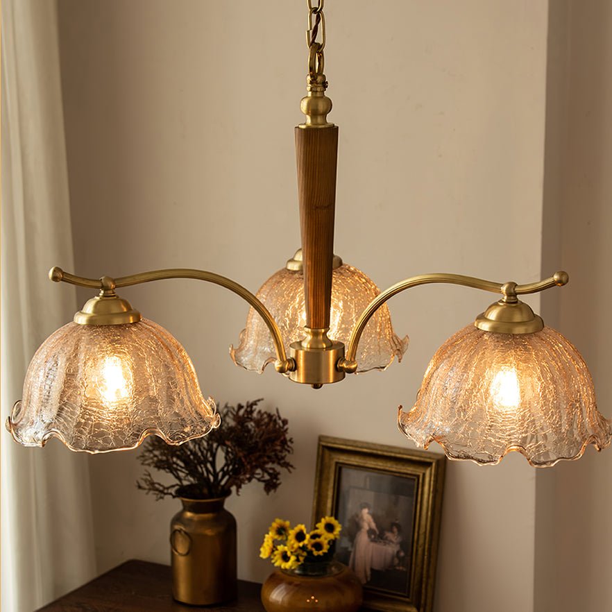 Orchid Vintage Glass Chandelier - Blowlighting