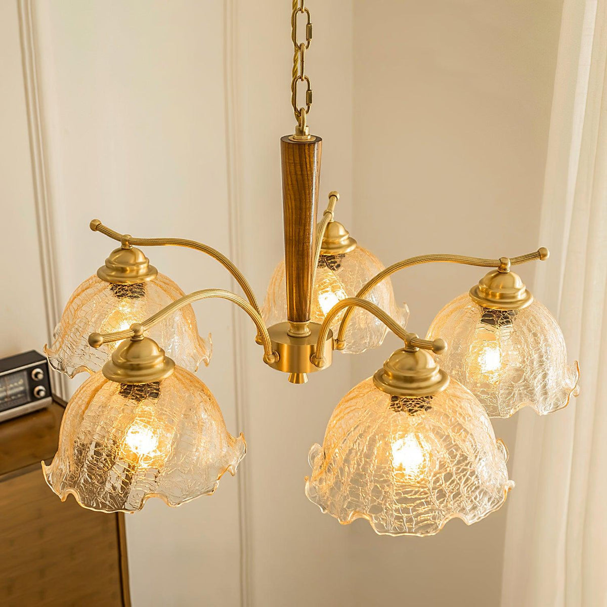 Orchid Vintage Glass Chandelier - Blowlighting