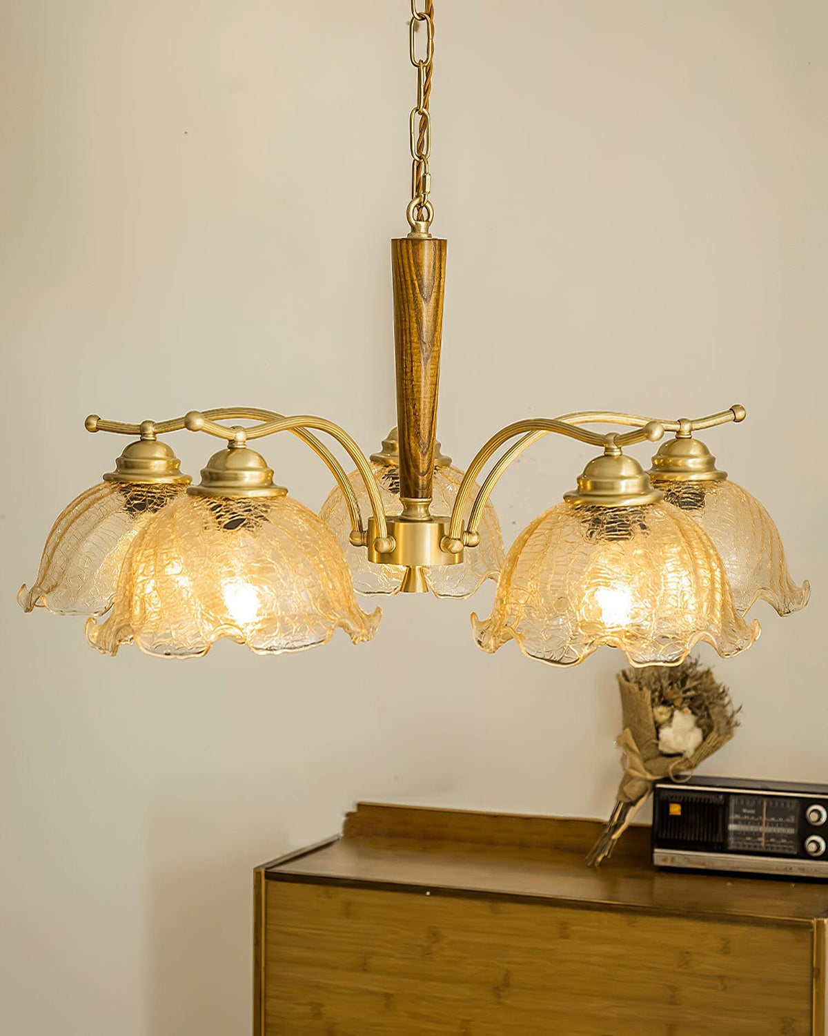 Orchid Vintage Glass Chandelier - Blowlighting