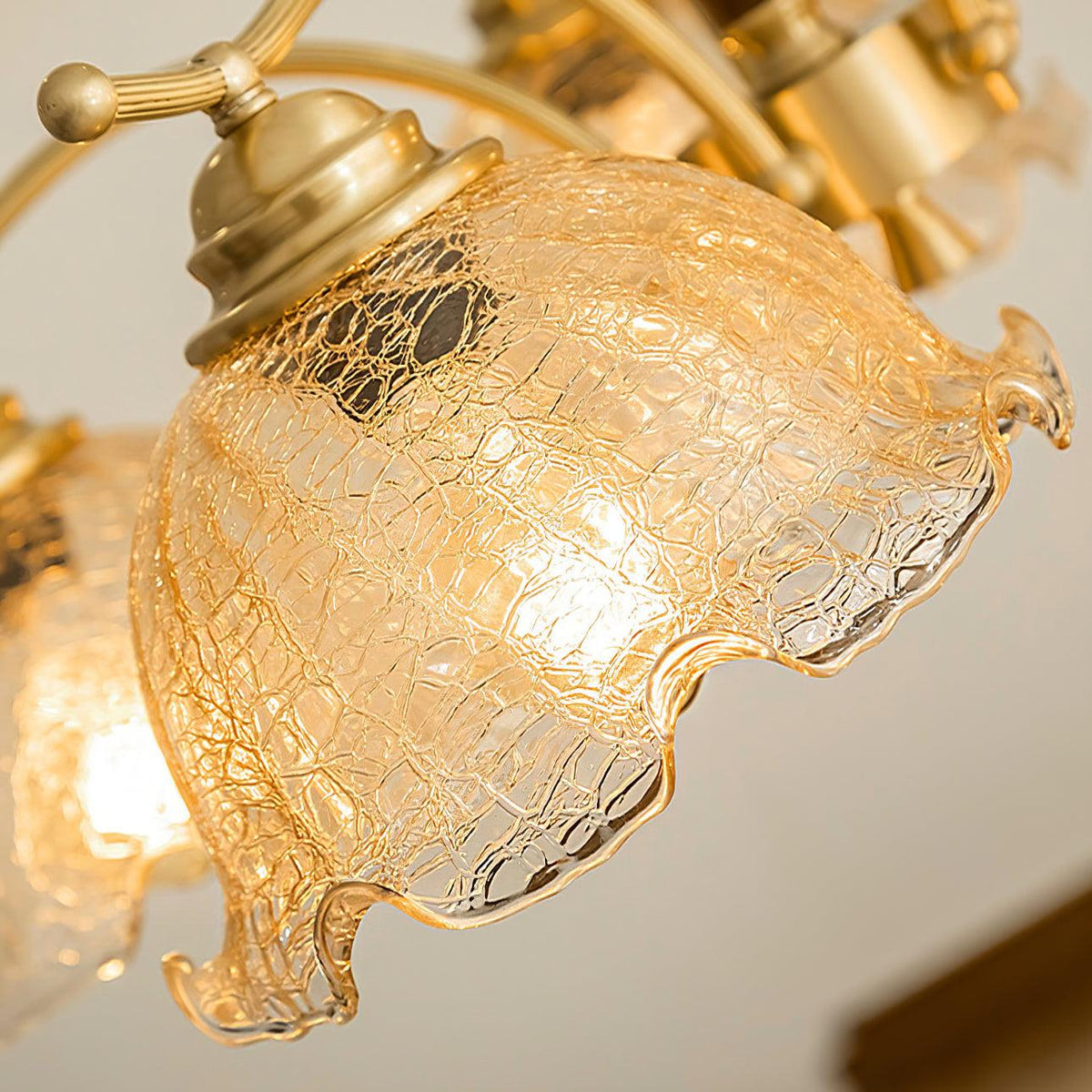 Orchid Vintage Glass Chandelier - Blowlighting