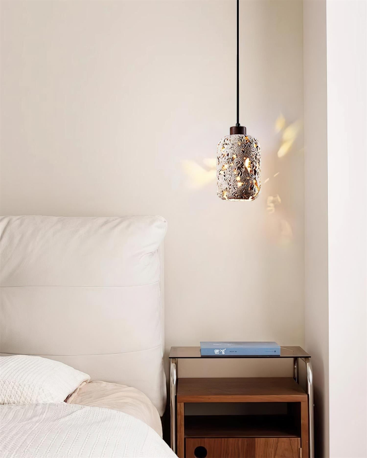 Eryno Concrete Travertine Pendant Light - Letslighting