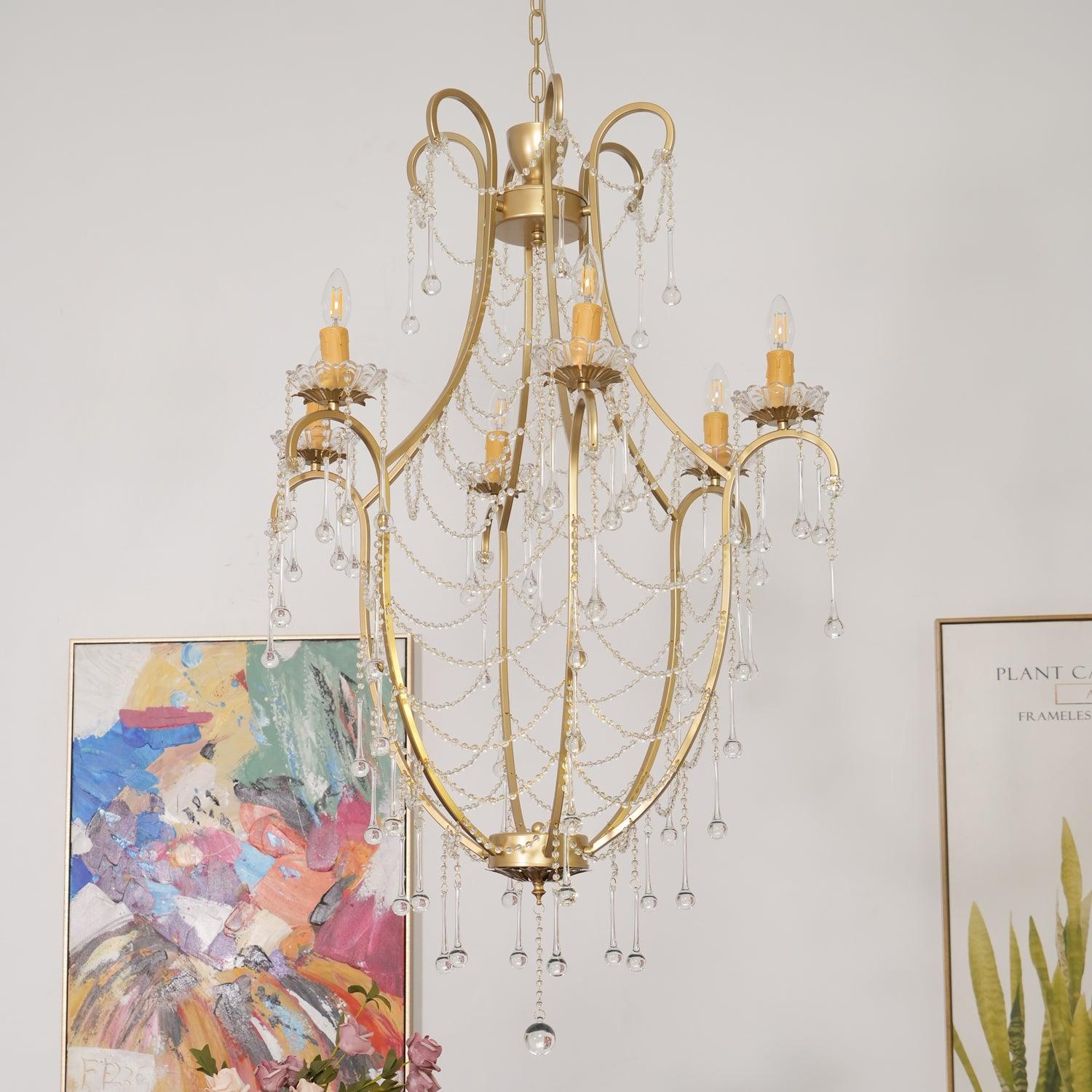 Birdcage Chandelier - Blowlighting