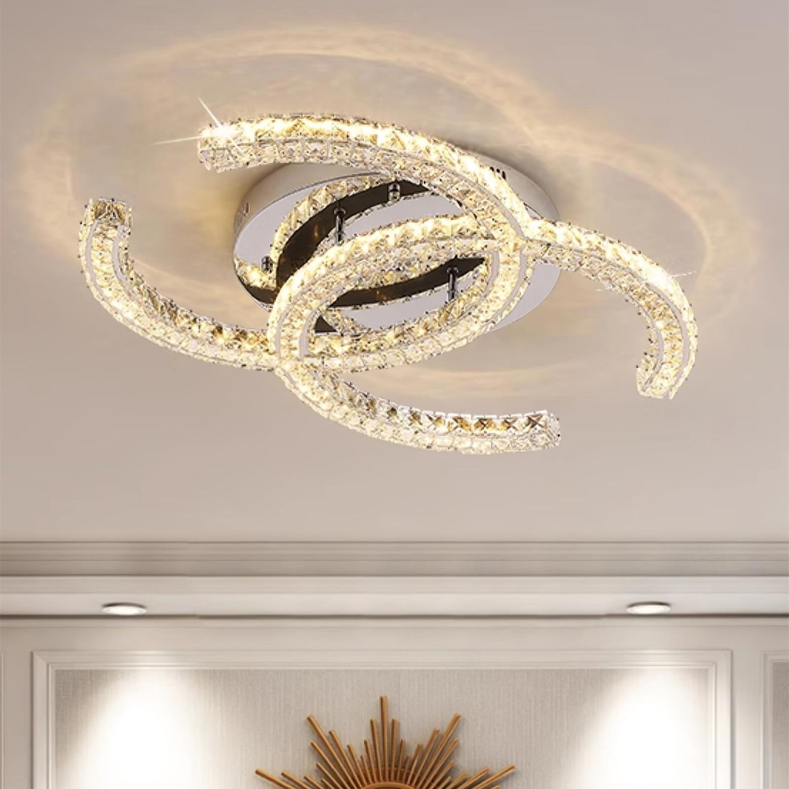 Kristy Lampada da Soffitto in Cristallo Double C