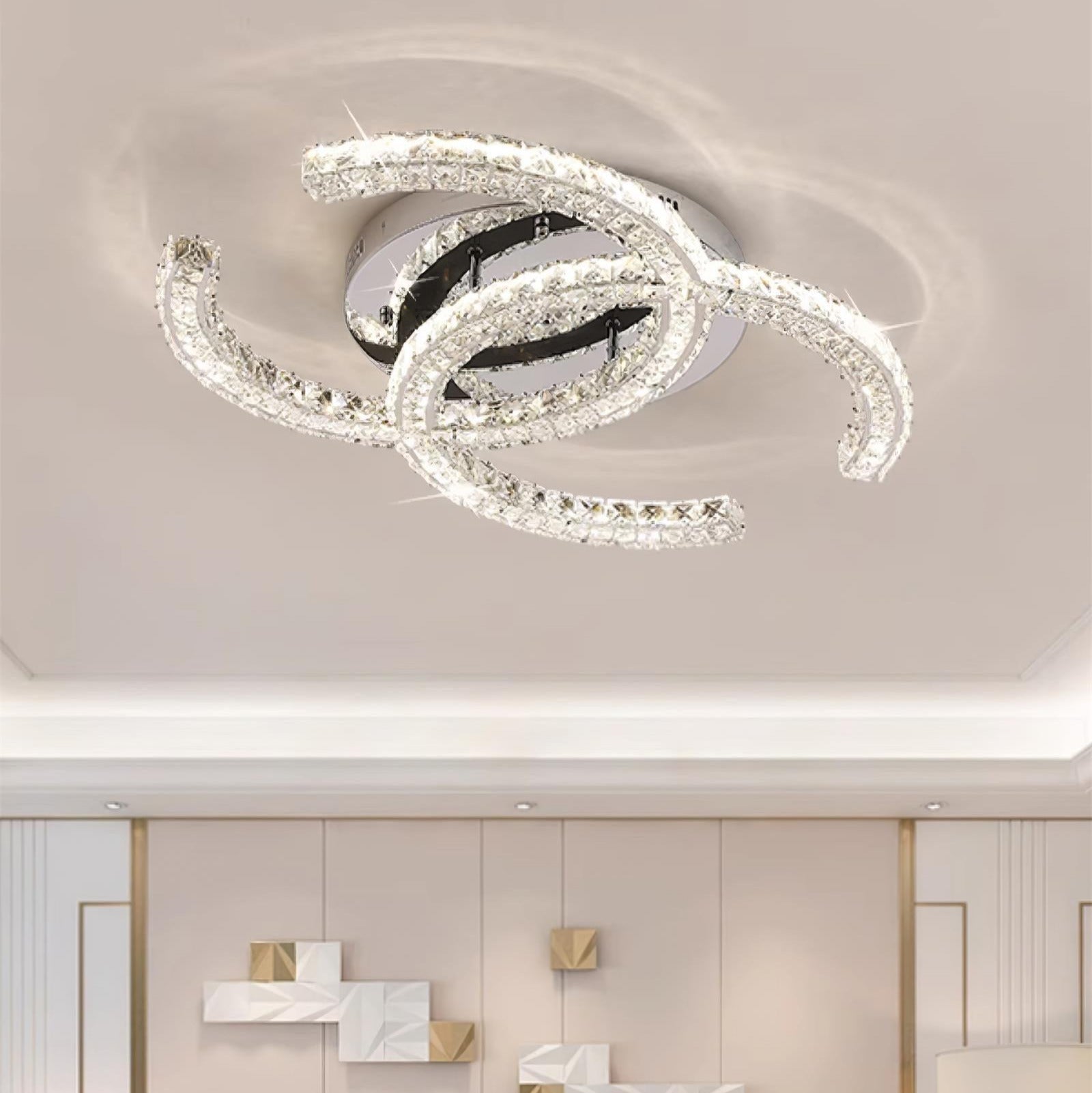 Kristy Lampada da Soffitto in Cristallo Double C