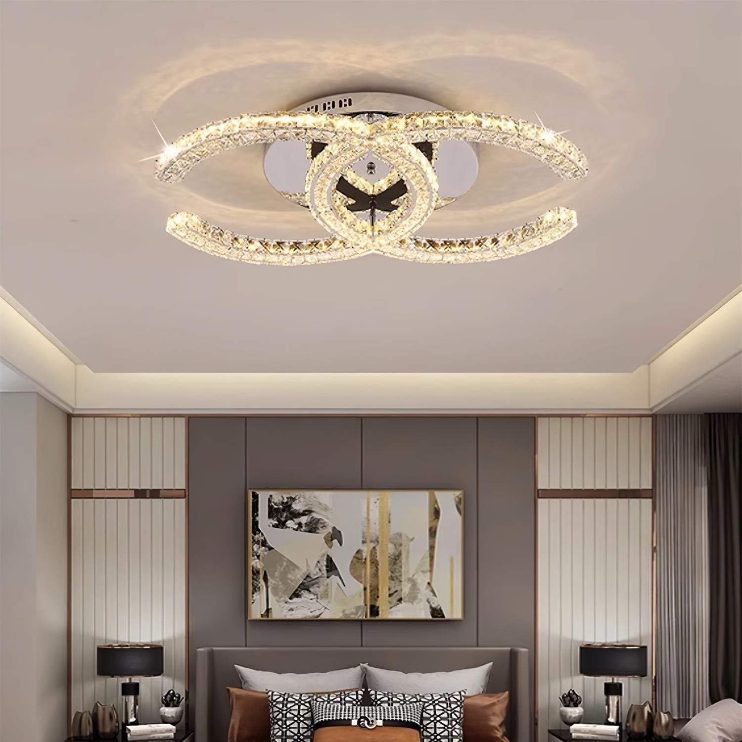 Kristy Lampada da Soffitto in Cristallo Double C