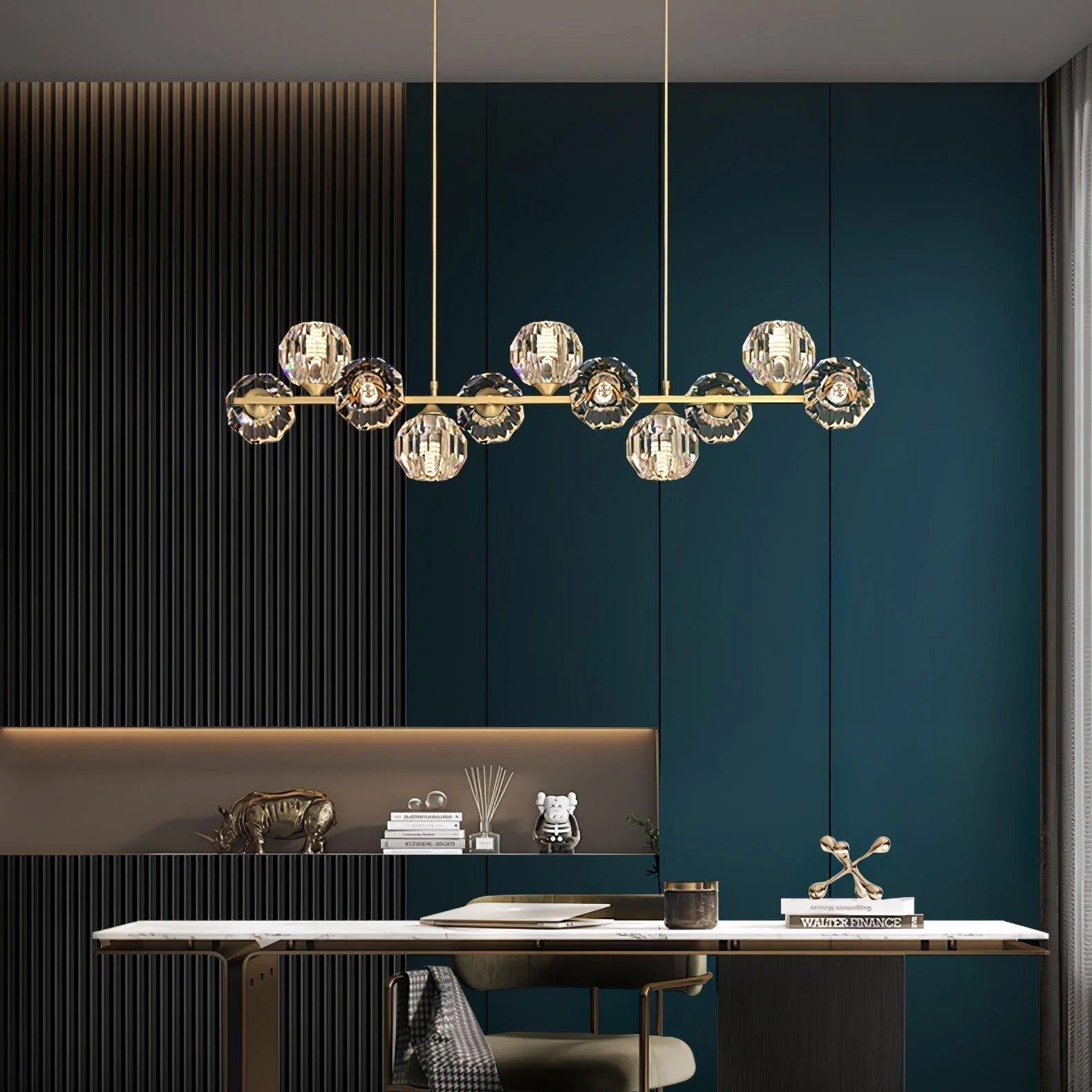 Crystal Glass Ball Chandelier - Blowlighting