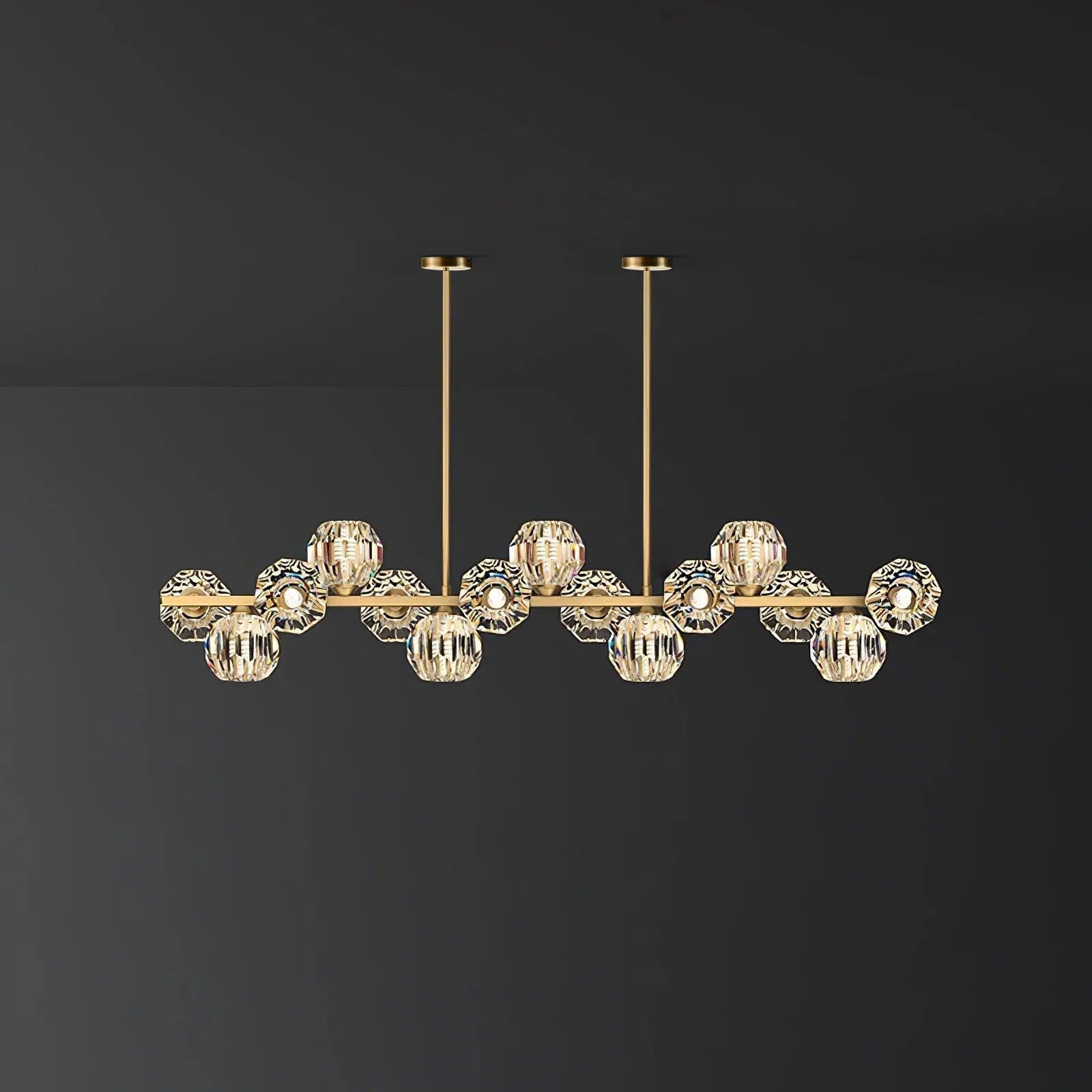 Crystal Glass Ball Chandelier - Blowlighting