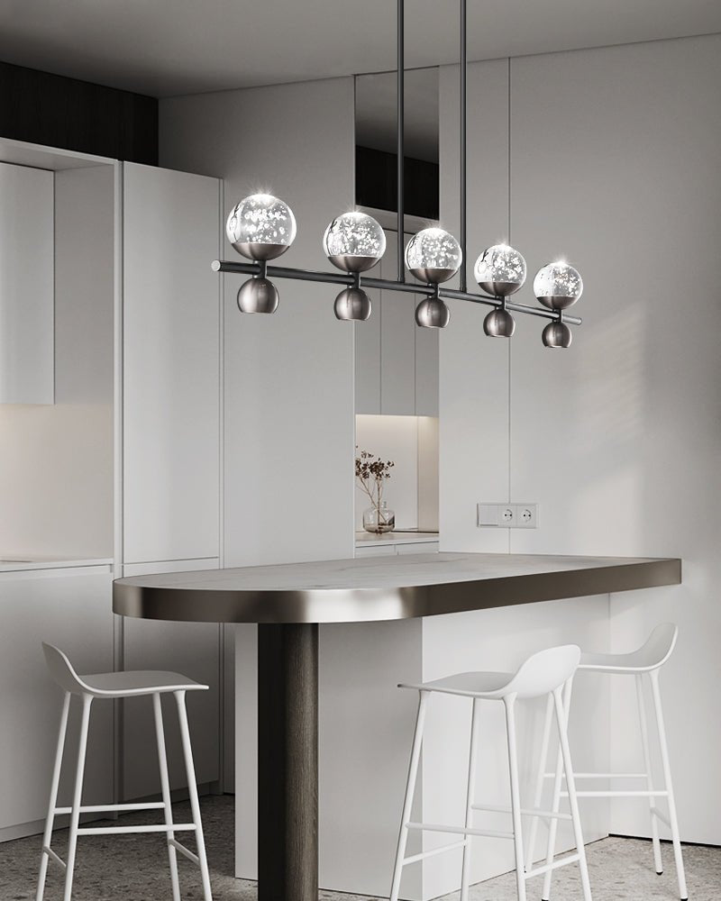 Lumiryn Orbital Glass Globe Chandelier - Blowlighting