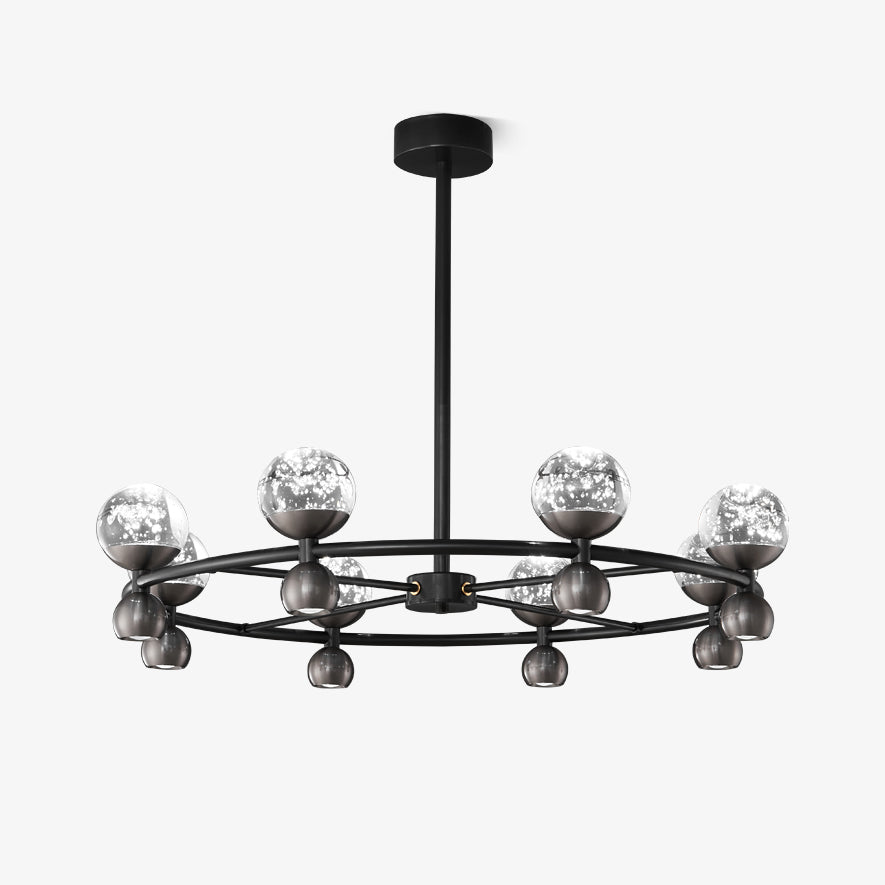 Lumiryn Orbital Glass Globe Chandelier - Blowlighting