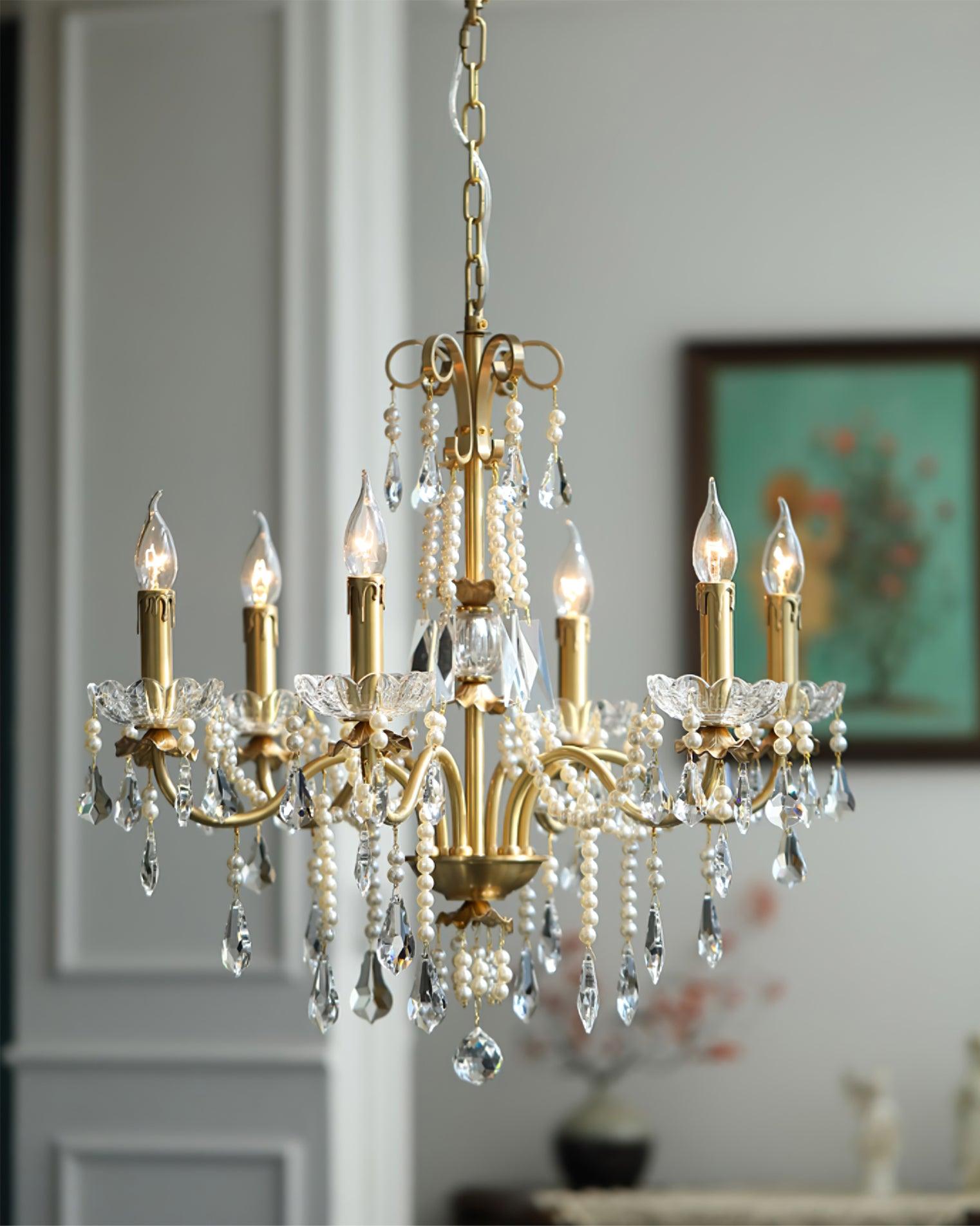 Crystal Pearl Chandelier - Blowlighting