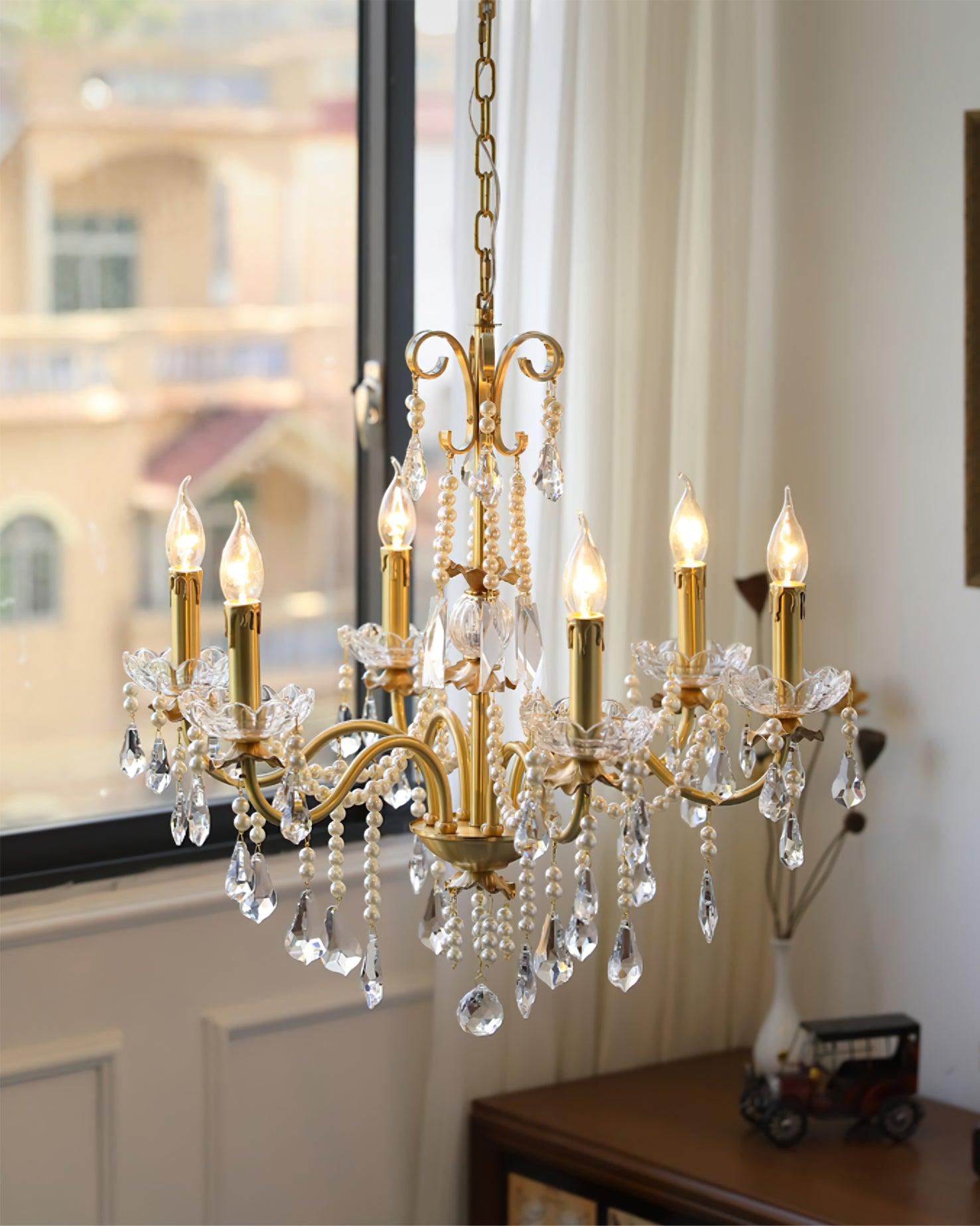 Crystal Pearl Chandelier - Blowlighting
