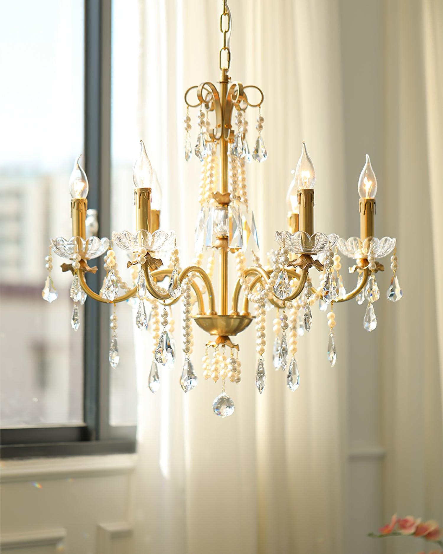 Crystal Pearl Chandelier - Blowlighting