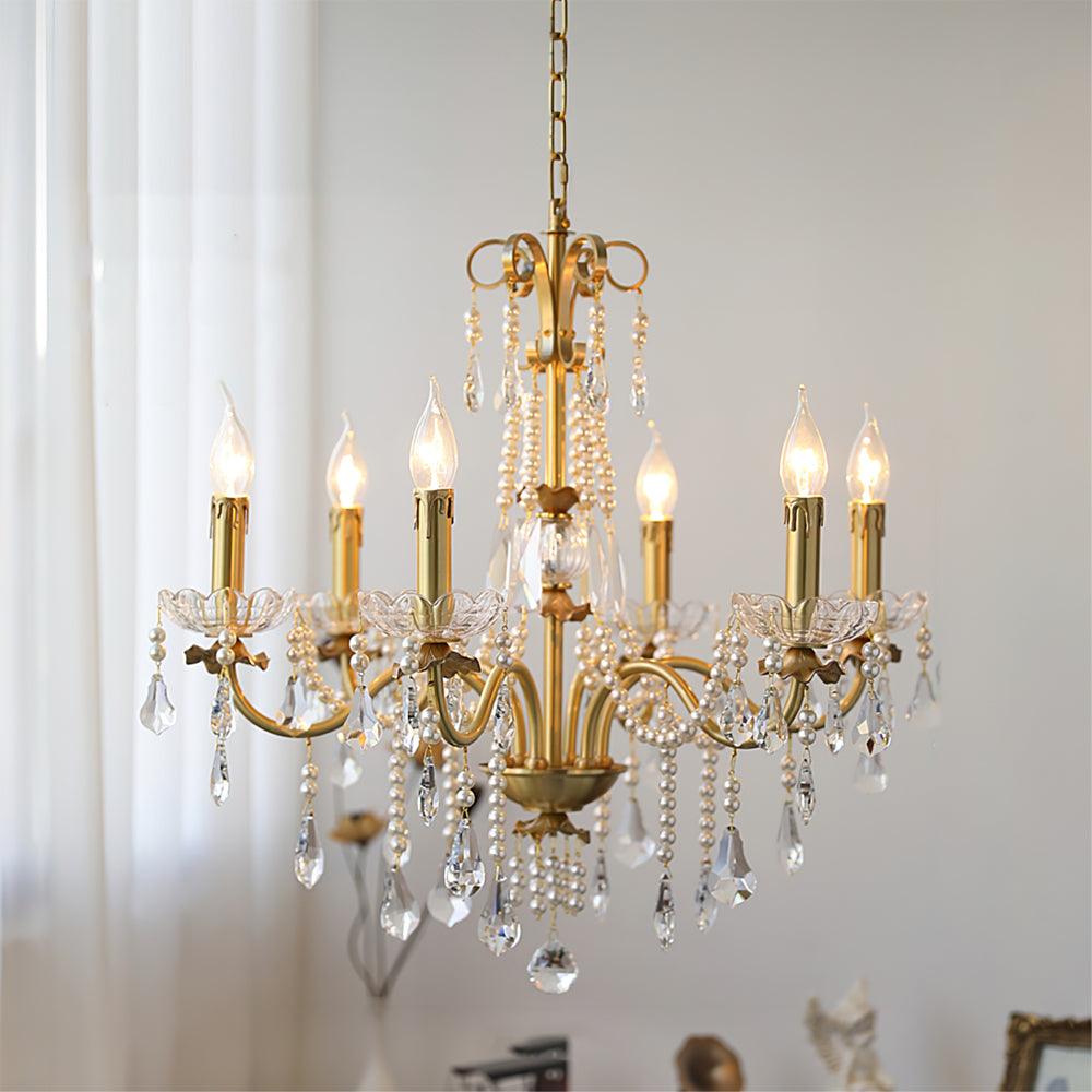 Crystal Pearl Chandelier - Blowlighting