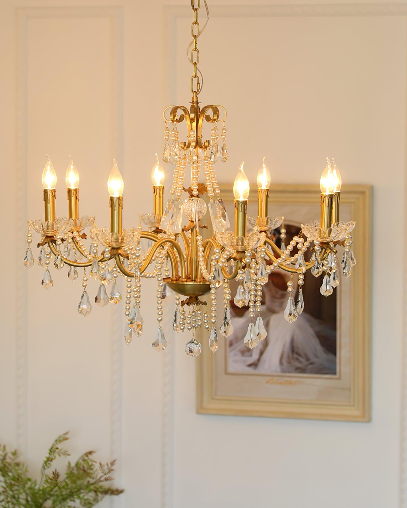 Crystal Pearl Chandelier - Blowlighting