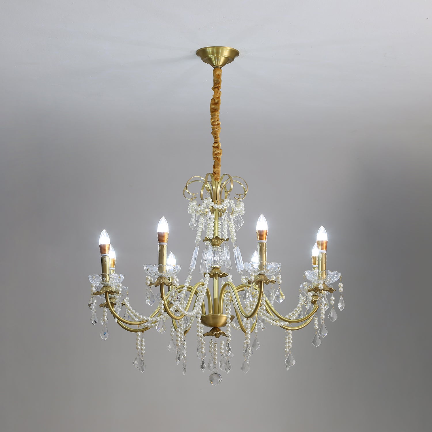 Crystal Pearl Chandelier - Blowlighting