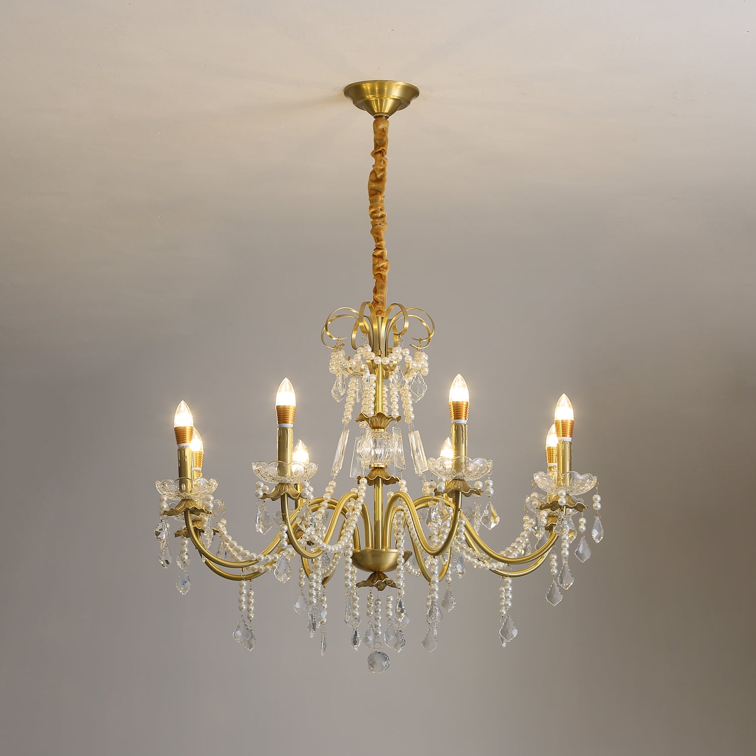 Crystal Pearl Chandelier - Blowlighting