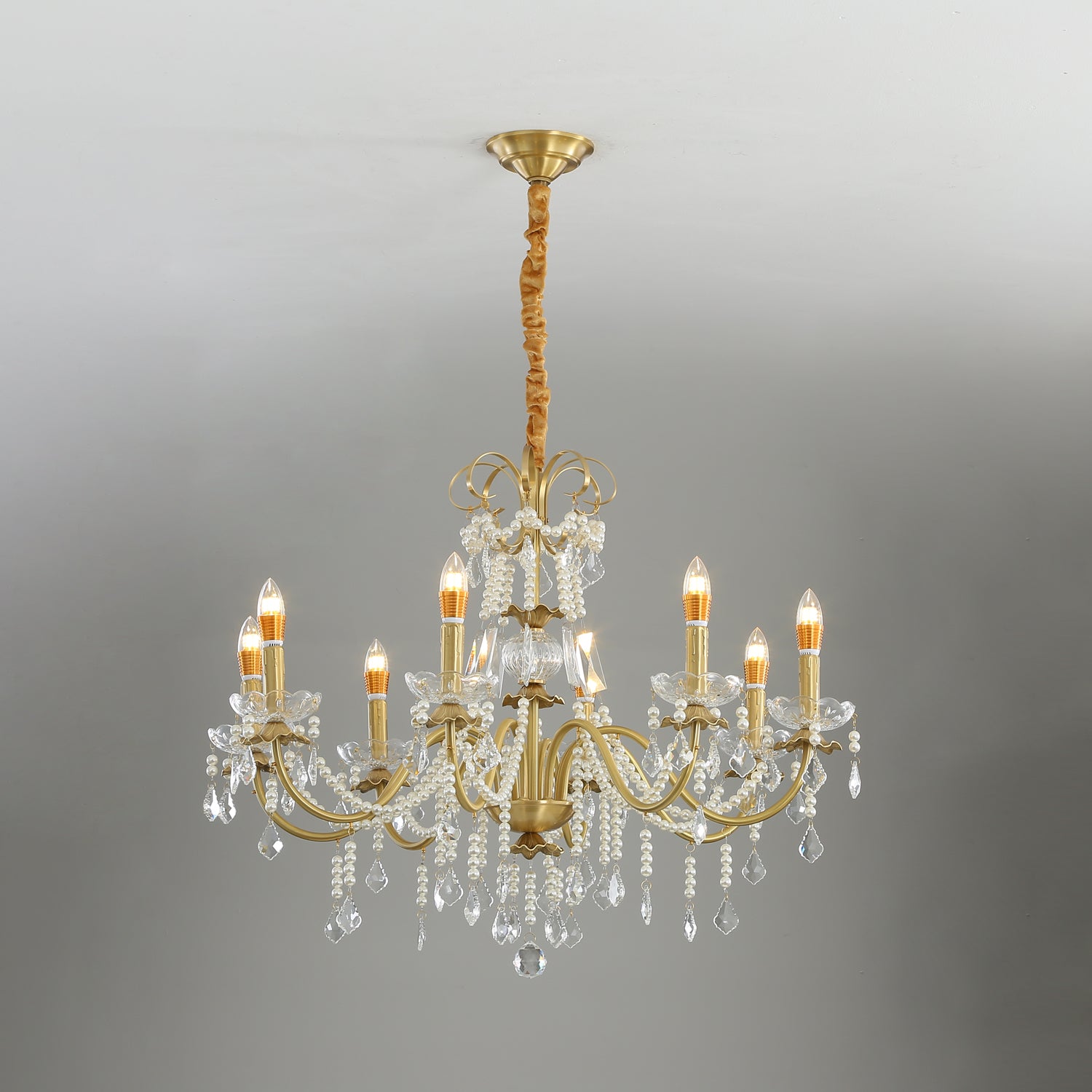 Crystal Pearl Chandelier - Blowlighting