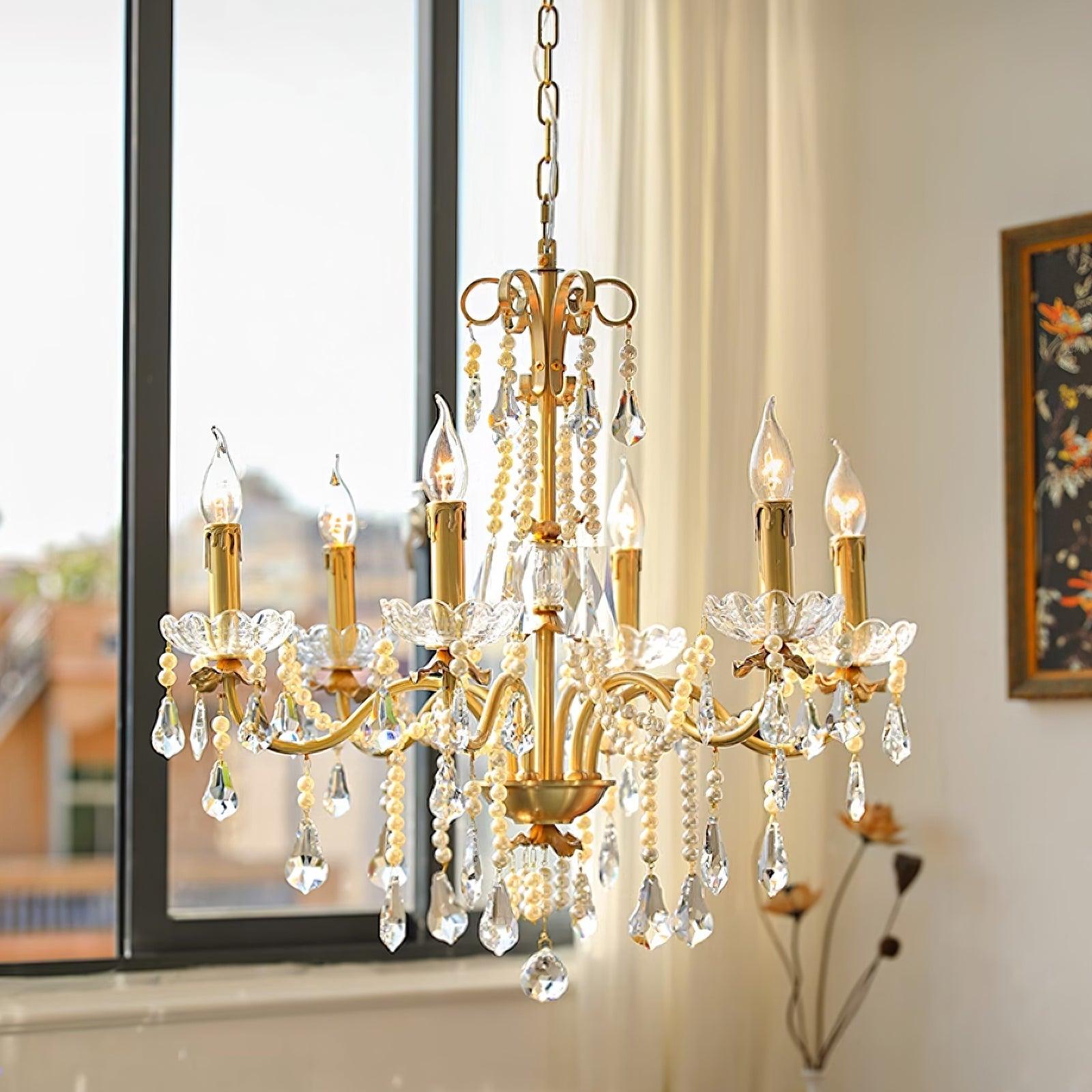 Crystal Pearl Chandelier - Blowlighting