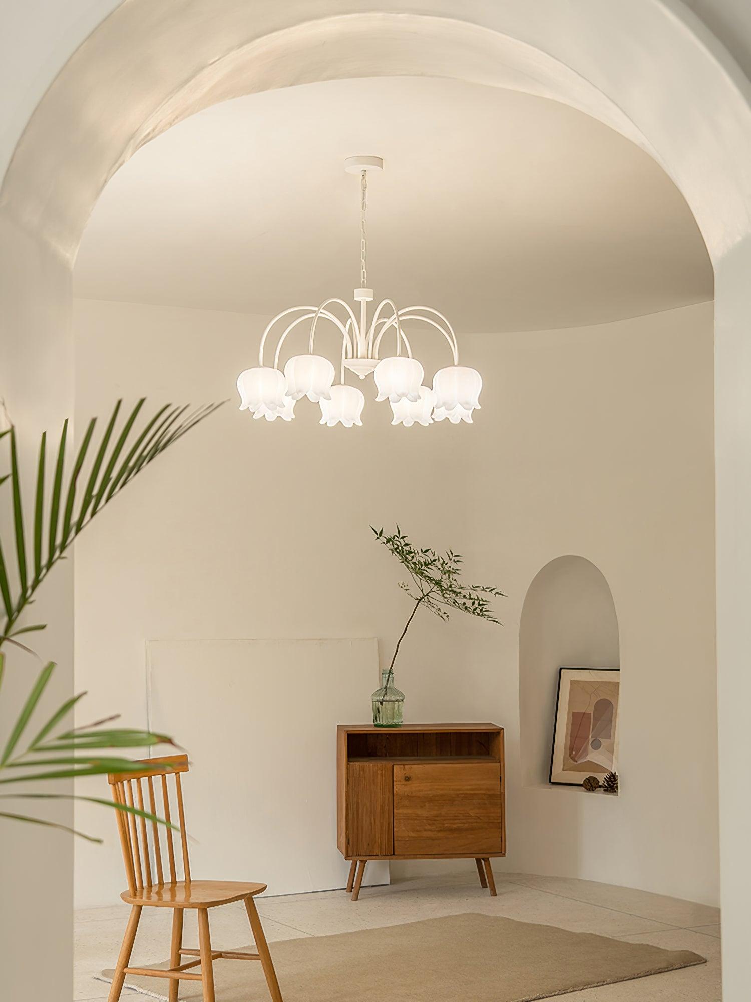 Curved Arm Bell Chandelier - Blowlighting