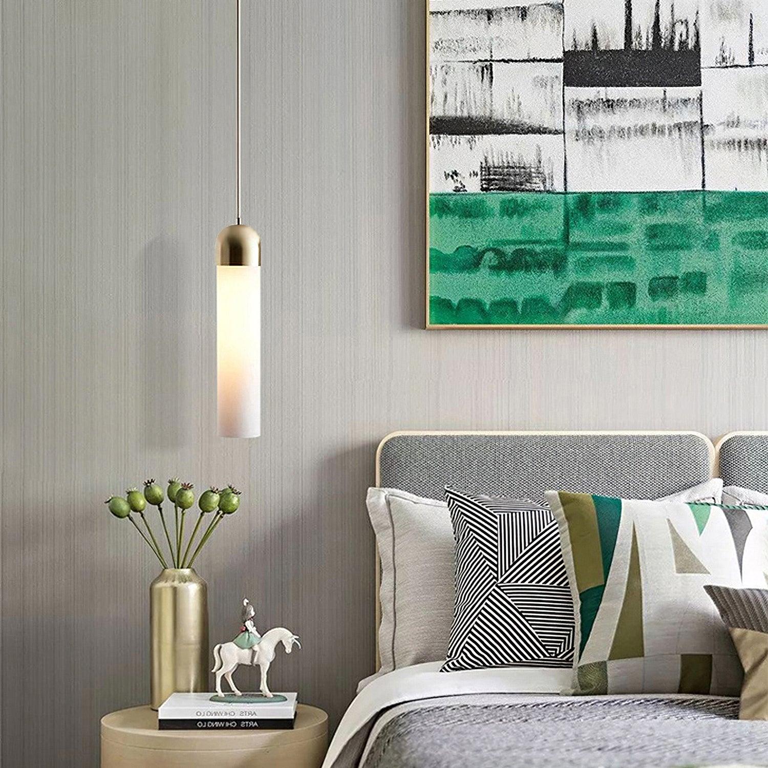 Glass Cylindrical Shape Pendant Light - Blowlighting