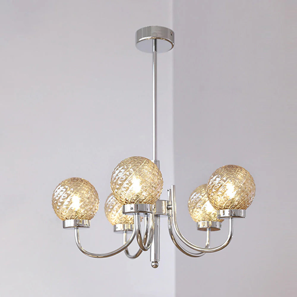 Valentina Moda LED Lanpade a Sospensione Vetro Metallo Camera da Letto