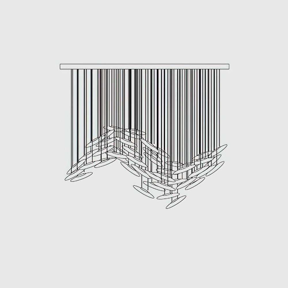 Moonlight Whispers Chandelier - Blowlighting