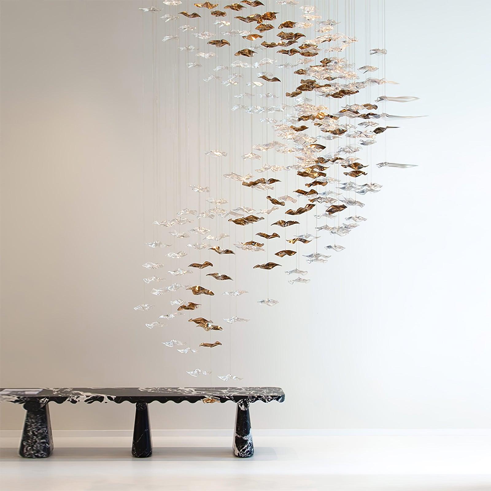 Vecarisra Luxury Tidal Art Glass Pendants Lamp - Blowlighting