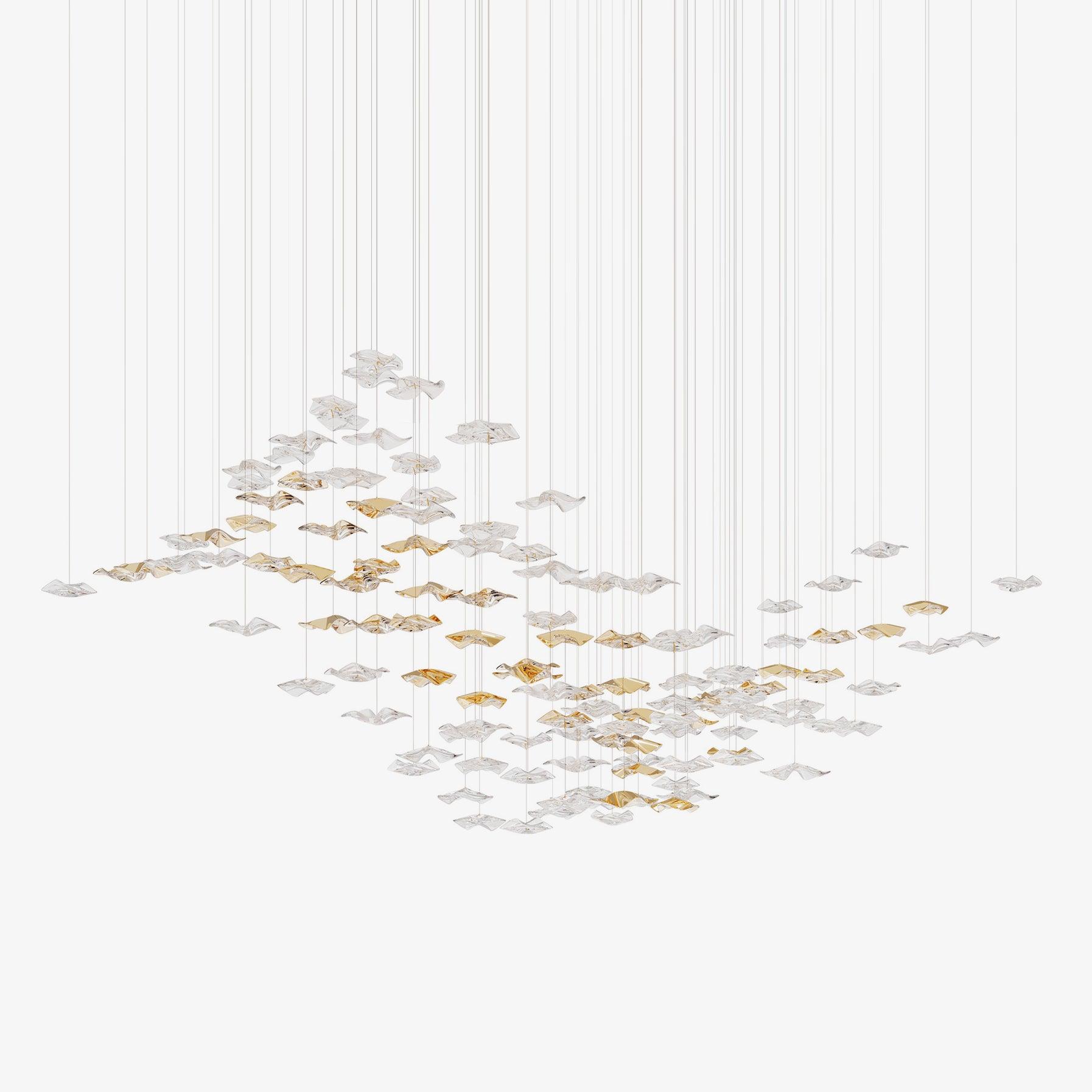Vecarisra Luxury Tidal Art Glass Pendants Lamp - Blowlighting