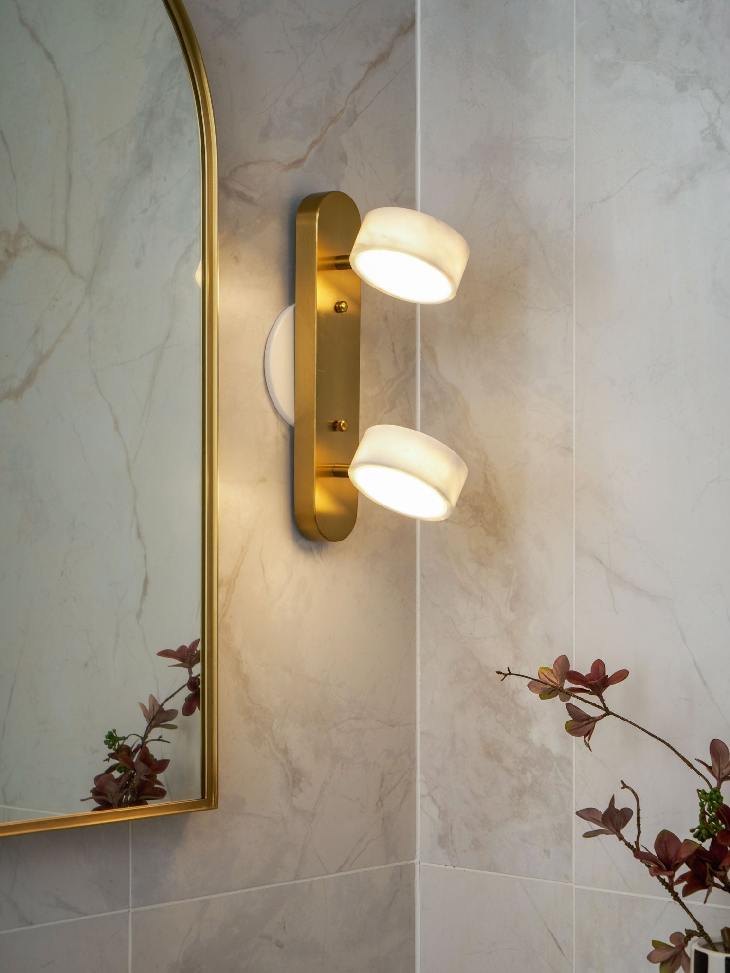 Orshaa Linear Travertine Vanity Light - Neutralighting