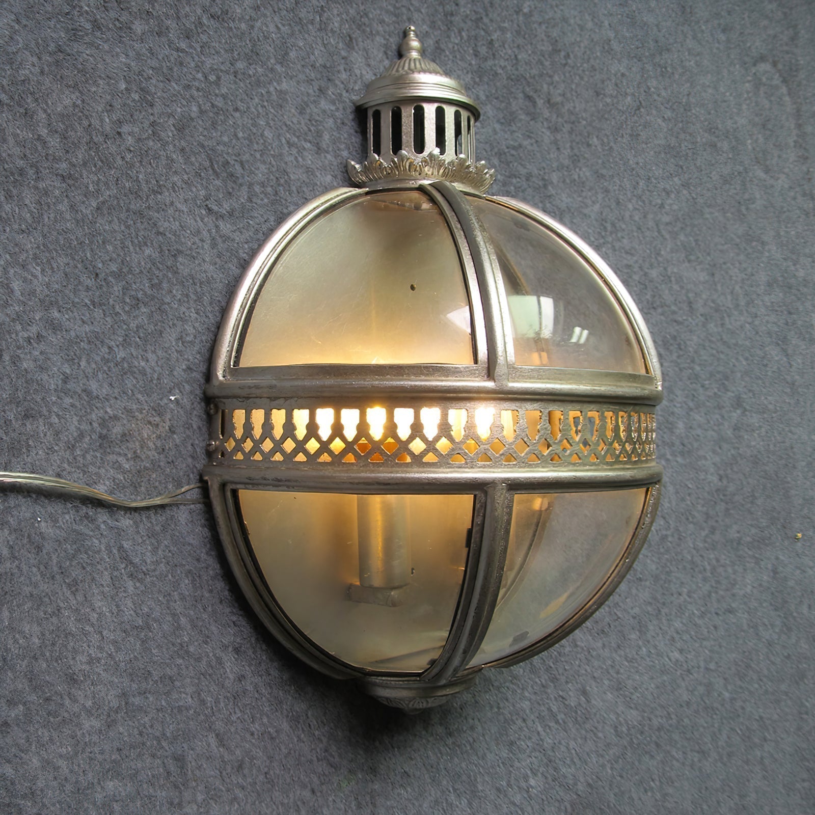 Ivy Vintage Creativity Metal Glass Wall Lamp - Lamp Copper