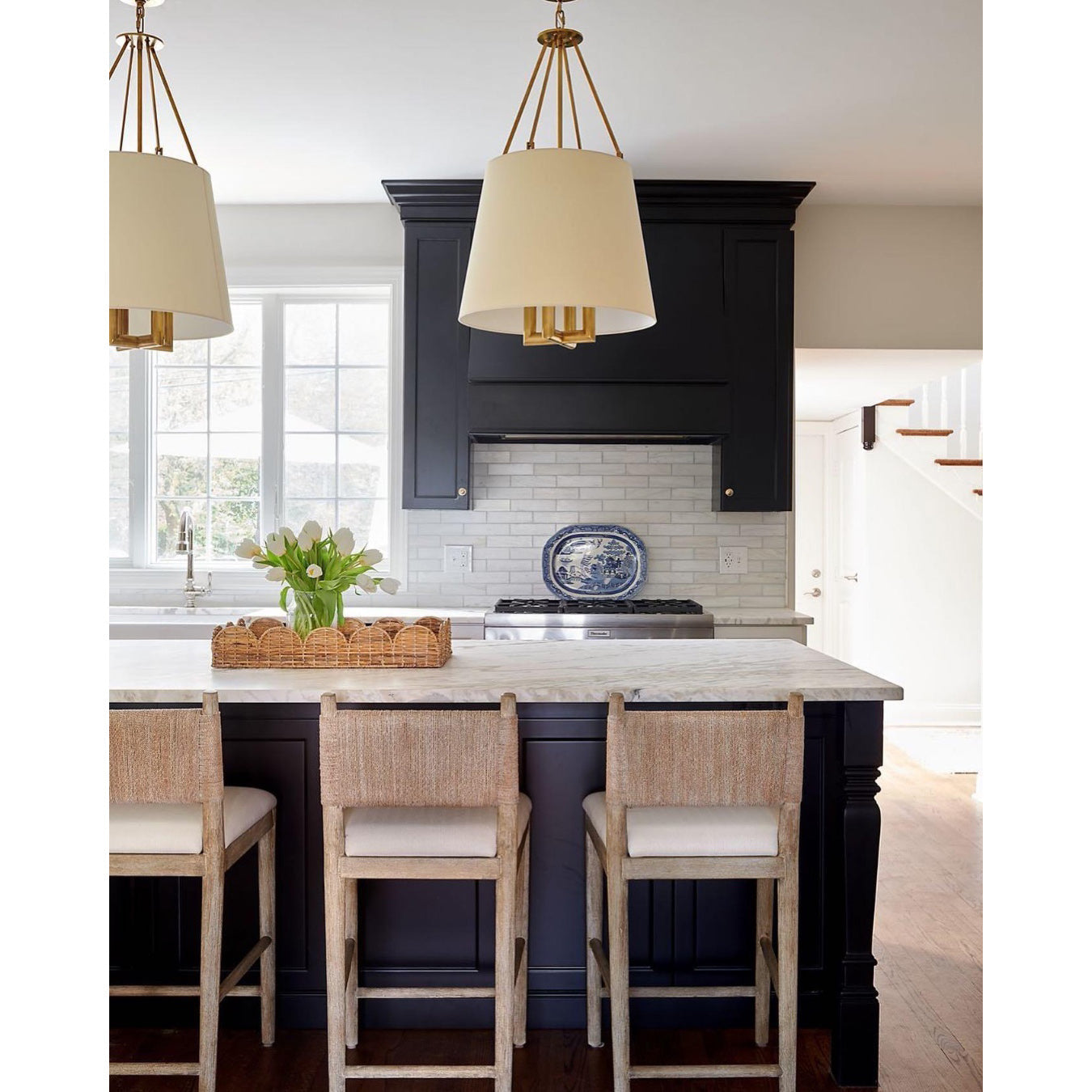 Loom Vintage Industrial Brass Fabric Pendant Lamp - Lamp Copper