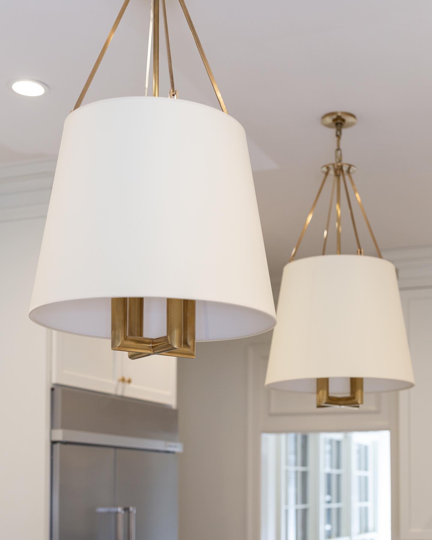 Loom Vintage Industrial Brass Fabric Pendant Lamp - Lamp Copper