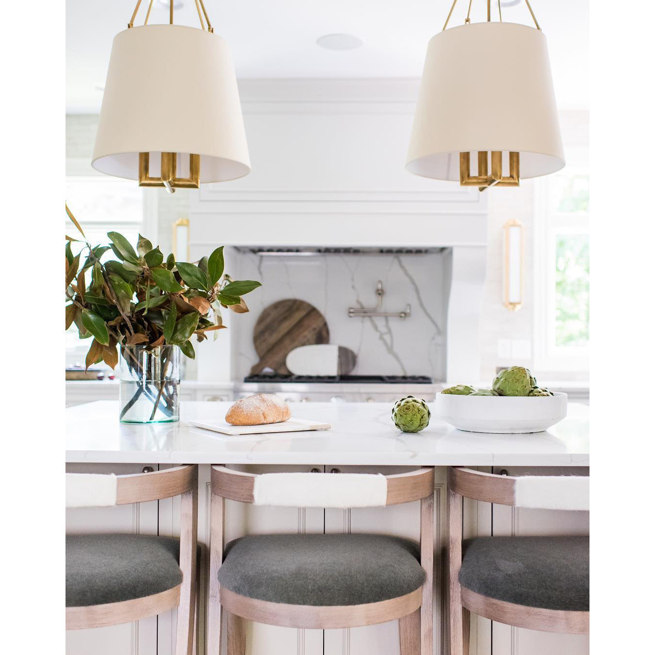 Loom Vintage Industrial Brass Fabric Pendant Lamp - Lamp Copper