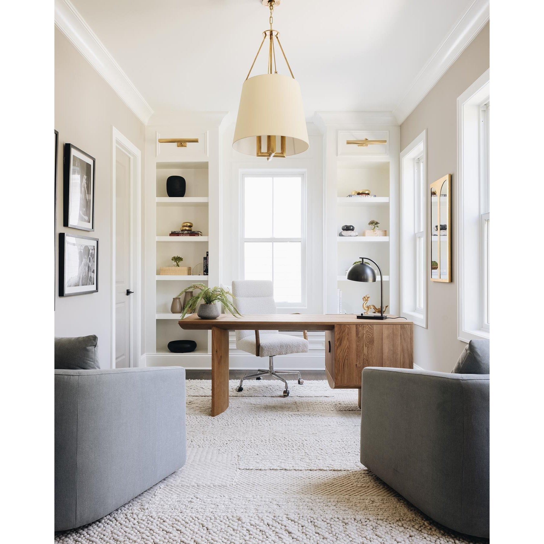 Loom Vintage Industrial Brass Fabric Pendant Lamp - Lamp Copper