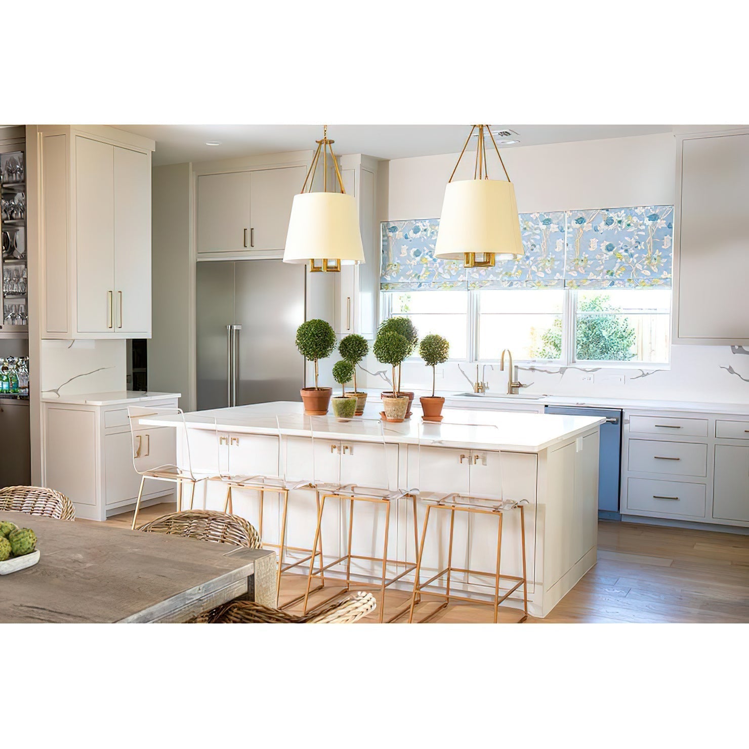 Loom Vintage Industrial Brass Fabric Pendant Lamp - Lamp Copper