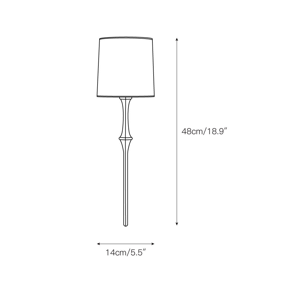 Yield Vintage Unique Brass Metal Fabric Wall Lamp - Lamp Copper