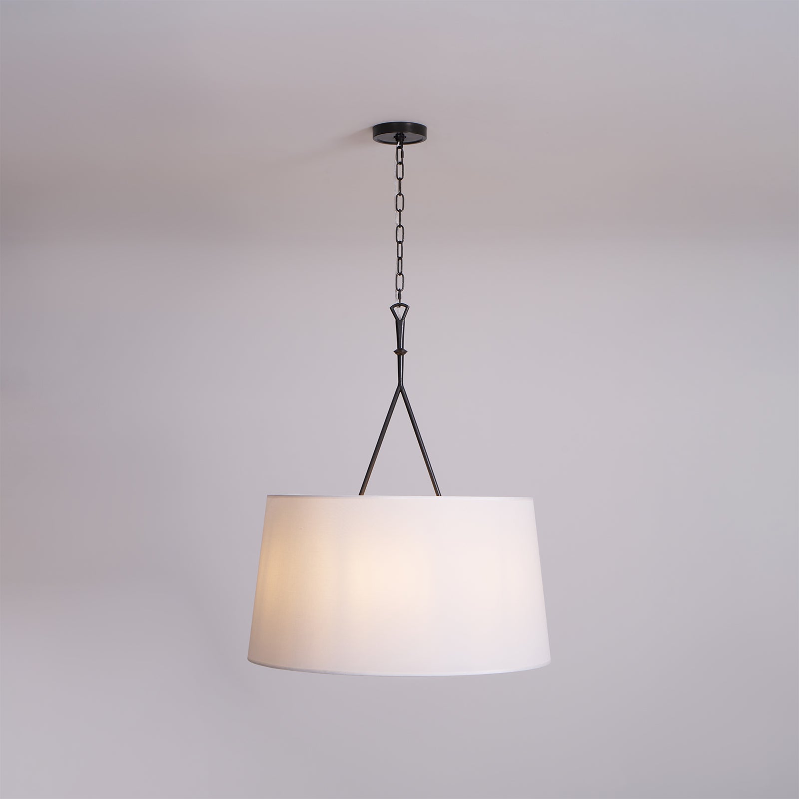 Wink Modern Minimalist Brass Fabric Pendant Lamp - Lamp Copper