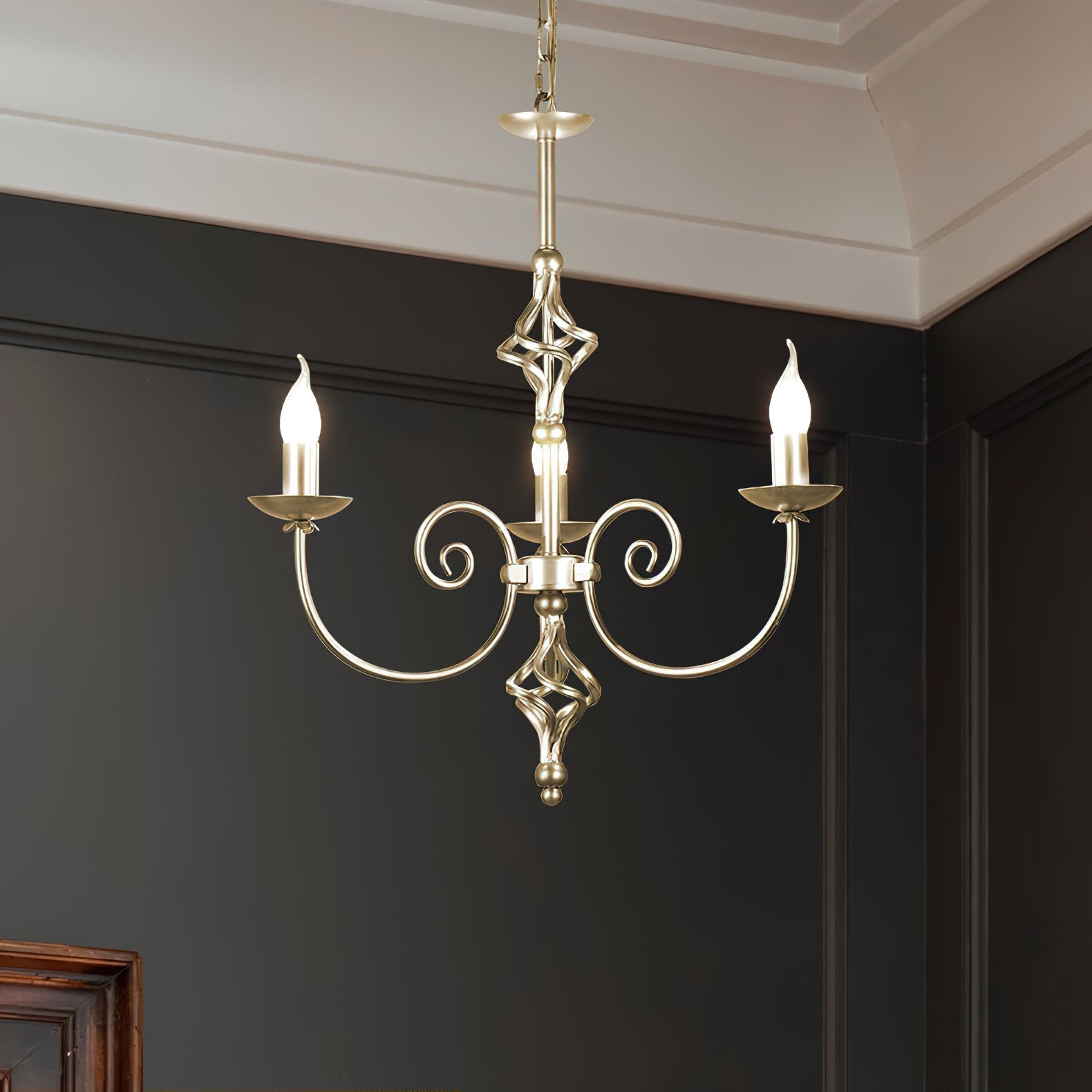 Grace Postmodern Luxury Brass Metal Chandelier - Lamp Copper