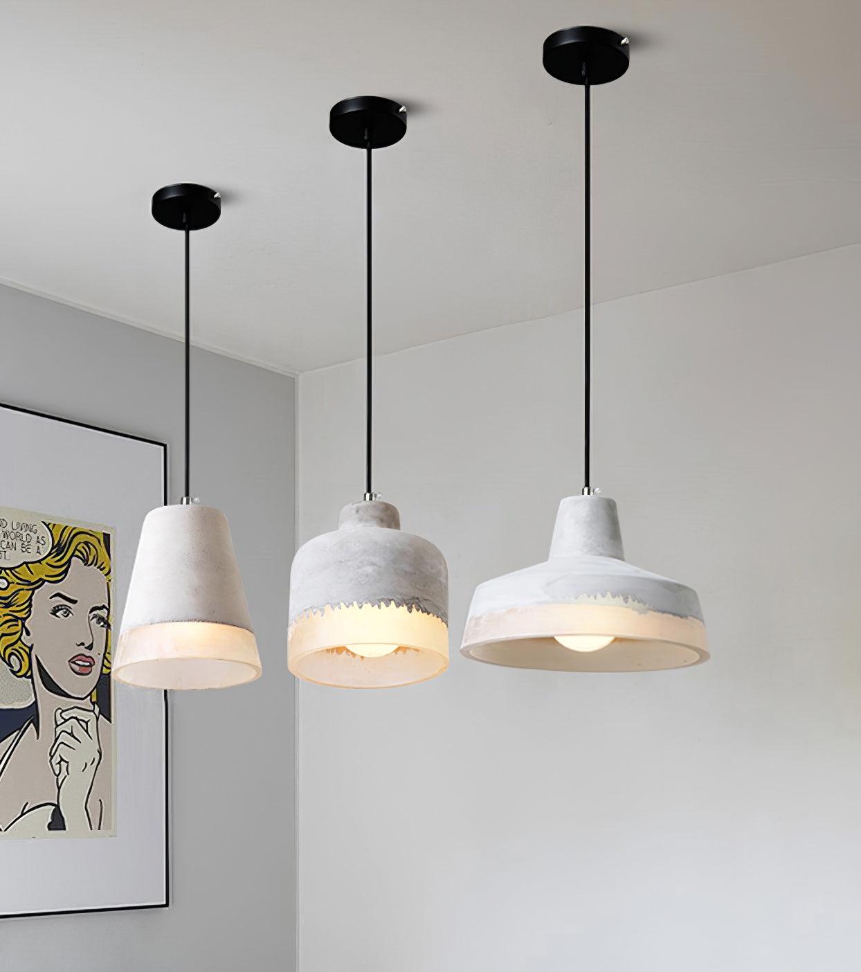 Delia Cement Pendant Light - Blowlighting