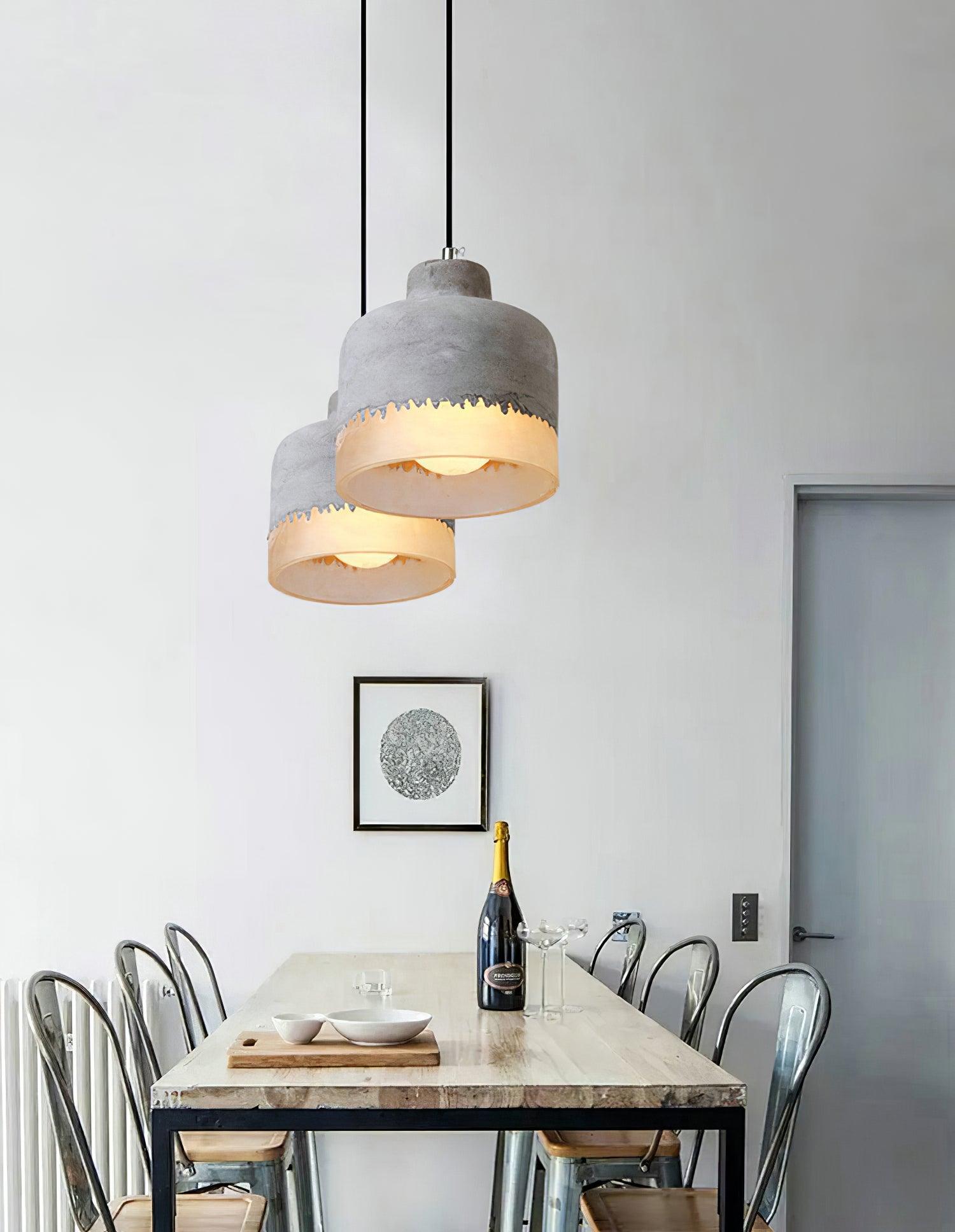 Delia Cement Pendant Light - Blowlighting