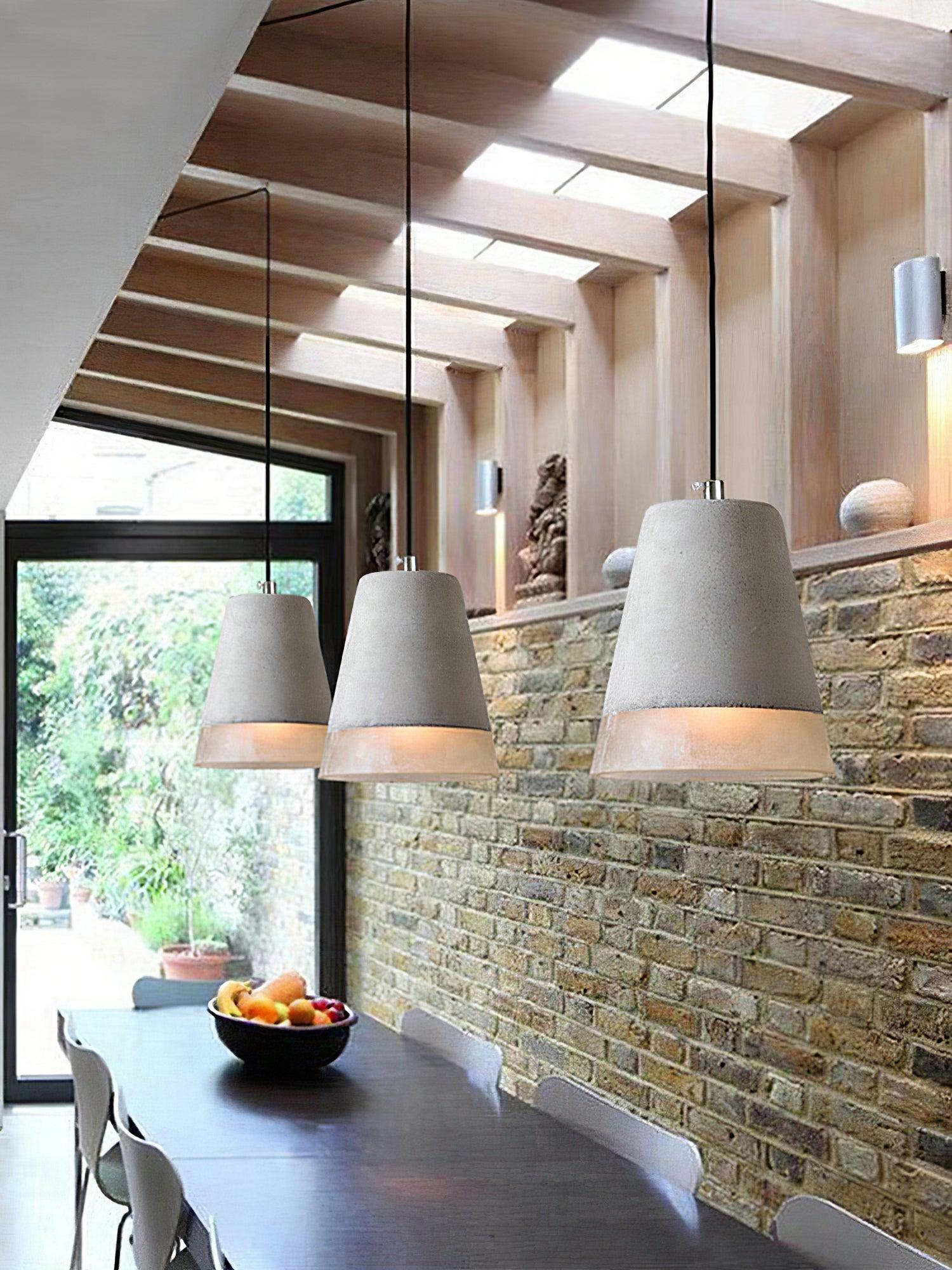 Delia Cement Pendant Light - Blowlighting